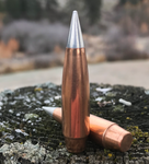 Rocky Mountain bullets copper jacked aluminum tip rebated boat tail projectile